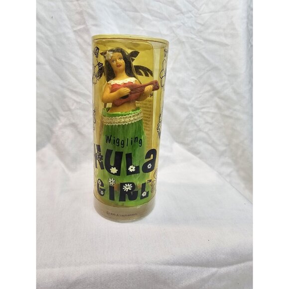 Sealed Wiggling Hula Girl Retro Tiki Novelty Ukulele Dancer 1998 Accoutrements - Picture 1 of 8